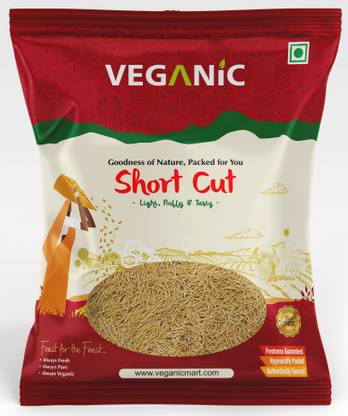 Veganic Roasted Short Cut | Wheat Seviyan/ Sewai /Semiya For Kheer or Upma Vermicelli 400 g