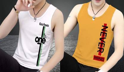 Polyester Fabric Gym Vest