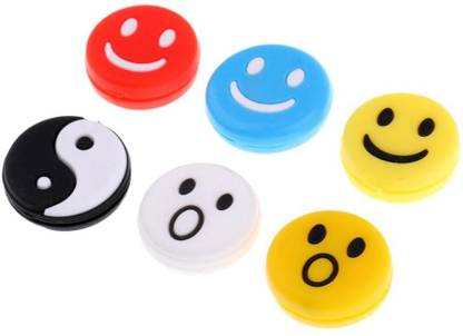 Calandis 6 Pieces Tennis Racquet Vibration Dampener Shock Absorber Damper Mixed Color