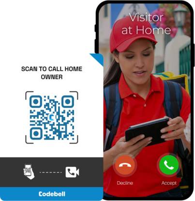 Codebell Home Link | Instant Video Alert| Chat with Visitors| Call Back Missed Visitors| Video Door Phone