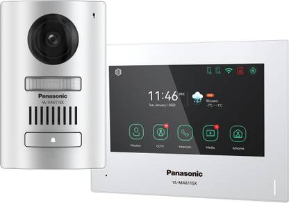 Panasonic VL-SA611SX 7 inch Wide Color Screen Wi-Fi support and Mobile App Access Video Door Phone