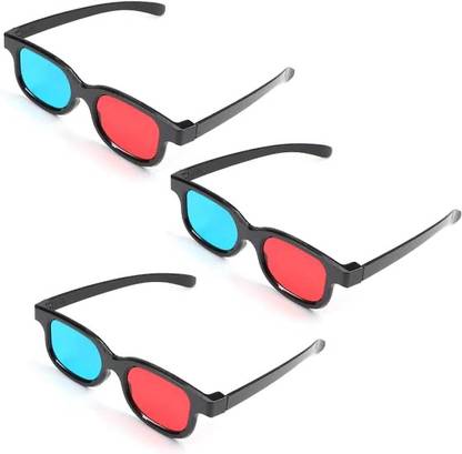 Lumens Anaglyph 3D plastic frame glasses for 3D video Video Glasses
