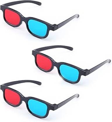 Lumens Anaglyph 3d Plastic frame glasses for 3D video Video Glasses
