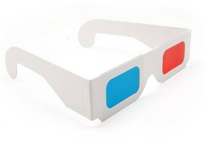 TRONICS INDIA Red Cyan Paper 3D Glasses for watching YouTube videos, magazines etc Video Glasses