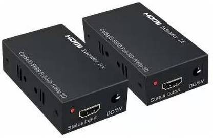 टेकगियर HDMI Extender 60m, 4k HDMI RX Receiver and TX Transmitter 60m HDMI Repeater 60 inch DVD प्लेयर