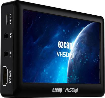 Etzin Ezcap180 VHS Digi Portable VHS DVD Hi8 Camcorder Analog Video Recorder TD-986CA 720 inch Blu-ray Player