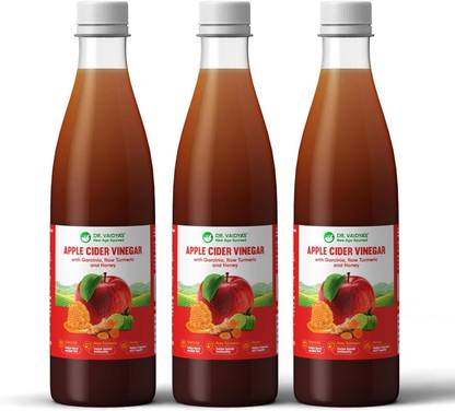 DR. VAIDYA'S Apple Cider Vinegar - With Garcinia, Raw Turmeric & Honey Vinegar