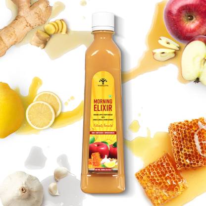 Vanalaya Morning Elixir Apple Cider Vinegar with Ginger, Garlic, Lemon & Honey Vinegar