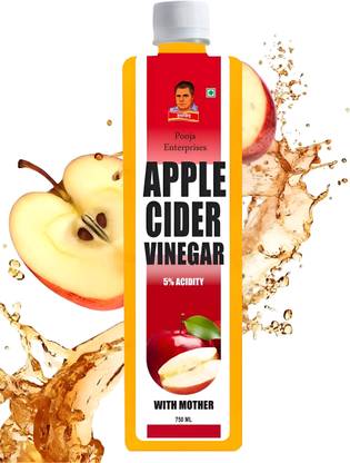 Pooja Enterprise Apple Cider Vinegar - with strand of mother (750 ml) Vinegar