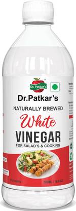 Dr. Patkar's 100% White Vinegar for Salad Cooking | Cleaning Purpose Vinegar Pack of 2 Vinegar