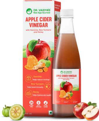 DR. VAIDYA'S Apple Cider Vinegar - With Garcinia, Raw Turmeric & Honey Vinegar