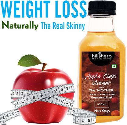 hillsherb Apple Cider Vinegar for Weight Loss With Mother Unfiltered And Undiluted Vinegar Vinegar