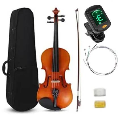 Urban Infotech 4/4 Violin with Hard Case Musical Instrument for Beginners, string and tunrt 4/4 Semi- Acoustic Violin