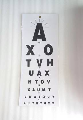 SATMED Snellen Chart English Vision Test Chart