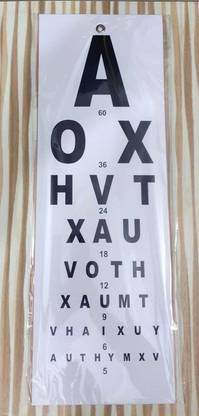 Bos Medicare Surgical Medical Eye Examination Chart, "ENGLISH" Vision Test Chart