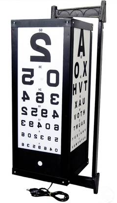 PSR ENTERPRISES Wall Hanging Illuminated Vision Folding Drum For Eye Testing Vision Test Chart