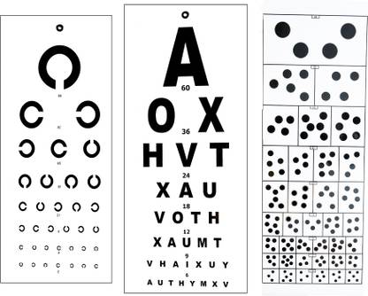 Ansh Enterpris eye test chart "English,C" Vision Test Chart Vision Test Chart