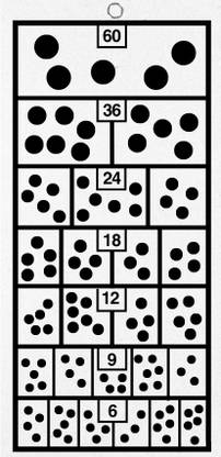 Bos Medicare Surgical Dot Eye Chart, Snellen Eye Chart,Wall Chart,Eye Charts for Eye Exams 20 Feet Vision Test Chart