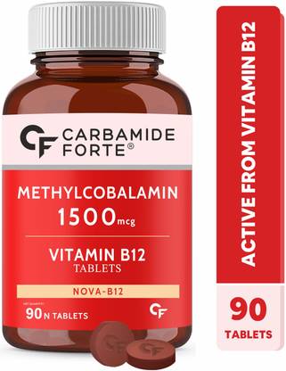 CARBAMIDE FORTE Methylcobalamin Vitamin B12 Tablets Supplement for Men & Women