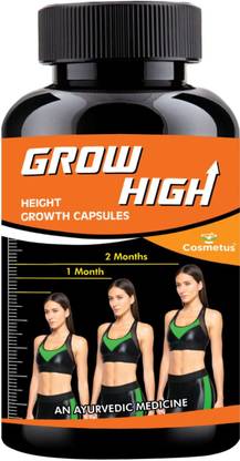 Cosmetus Grow High- Herbal Height Growth Capsules for Men & Women (Pack of 1)