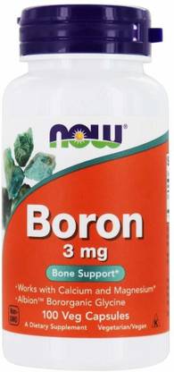 Now Foods Boron works with Calcium and Magnesium Dietary Supplement 3 mg
