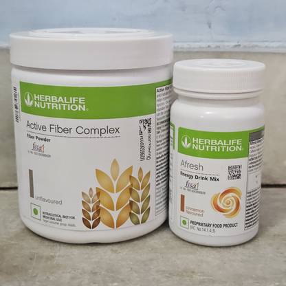 Herbalife Nutrition ACTIVE FIBER COMPLEX -UNFLAVOURD 200GM & ENERGY DRINK CINNAMON AFRESH 50GM