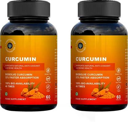 CureForever Curcumin Tablets with Turmeric & BioPerine 910mg for Joint Health Skin Immunity