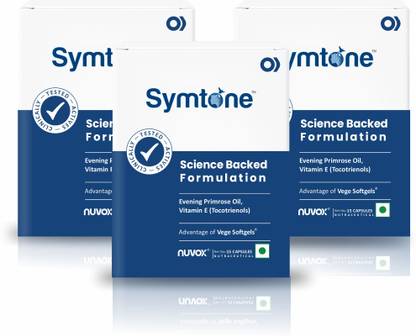 Nuvox Symtone Softgel Capsules Evening primrose oil, vitamin E Tocotrienol