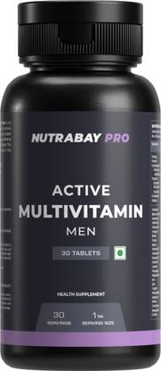 Nutrabay Pro Active Multivitamin for Men, Enhances Energy, Stamina & Immunity
