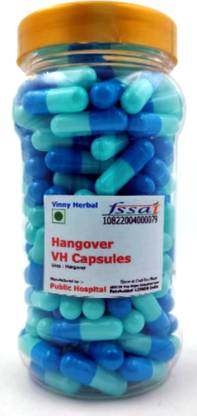Vinny Herbal Hangover VH Herbal Supplement Capsules 180 Caps Jar