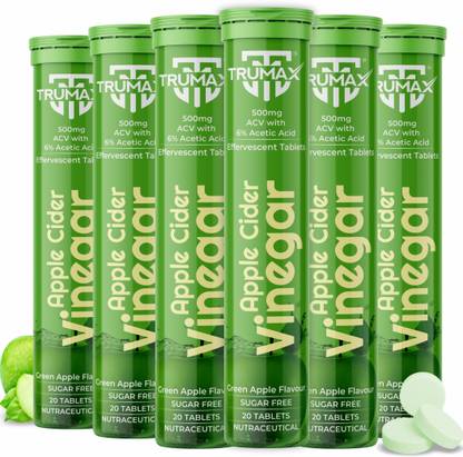 TRUMAX Apple Cider Vinegar for Weight Loss Management - 20 Effervescent Tablets