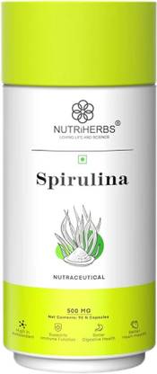 Nutriherbs Spirulina Capsule | Green Super Food for Weight Management & Immunity Booster