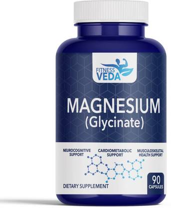 FITNESSVEDA Magnesium Glycinate | For Muscle Recovery, Nerve Health & Better Sleep