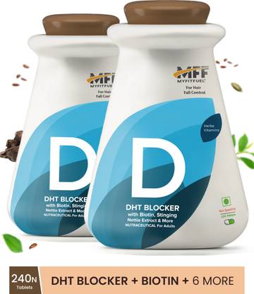 MyFitFuel DHT Blocker with Biotin (For 8 Months), Stinging Nette, Vitamin E, Zinc 240 Nos