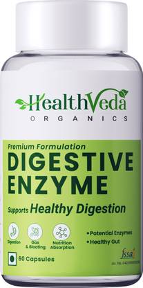 Health Veda Organics Digestive Enzymes for Healthy Digestion