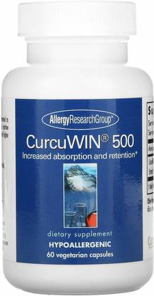 Allergy Research Group CurcuWin 500, 60 Vegetarian Capsules