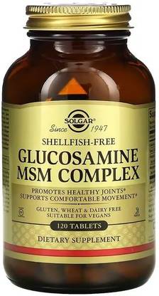 Solgar Glucosamine MSM Complex, 120 Tablets