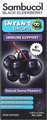 Sambucol Black Elderberry, Infant Drops, 6+ Months, 0.68 fl oz ( 20 ml)