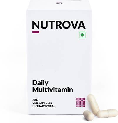 NUTROVA Daily Multivitamin Supplement with Vitamin C, Zinc, Vitamin A | Non-Vegan