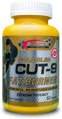 BIG ROCK NUTRITION Gold Slim Cut-9 ( 60 Capsules) | Fat Burner, Reduces Belly Fat
