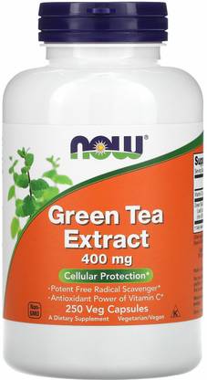 Now Foods Green Tea Extract, 400 mg, 250 Veg Capsules