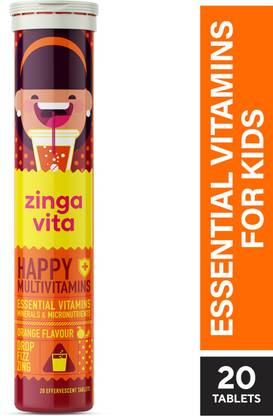 Zingavita Multivitamin Effervescent Tablets for Kids Helpful in Growth Development