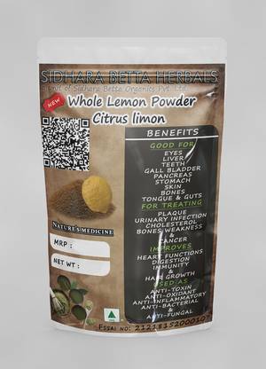 SIDHARA BETTA HERBALS Whole Lemon Powder |Gaja Nimbe Powder