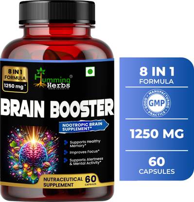 Humming Herbs Nootropic Brain Booster for Memory, Focus & Mental Clarity- GABA, Lion's Mane