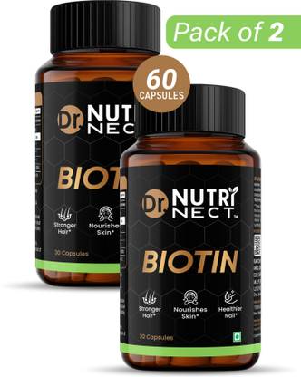 Dr.Nutrinect Biotin for Hair Stronger & Hair Fall Control | Stonger Nail | Glowing Skin