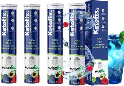 Wisefix Keto Fix Weight Loss Management Water Soluble 20 Fizzy Tablets for Men and Women