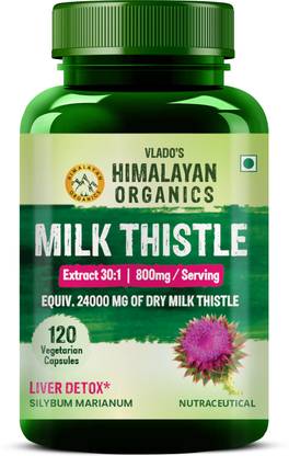 Vlado's Himalayan Organics Milk Thistle Extract Silymarin 800mg