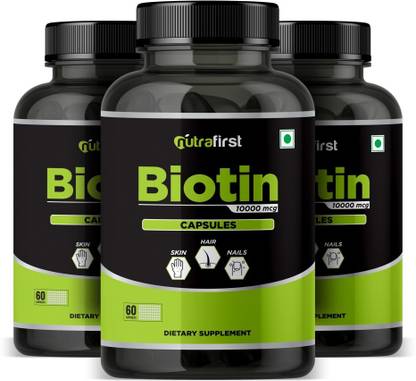 NutraFirst Biotin Capsules For Hair Growth & Glowing Skin