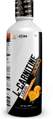 AS-IT-IS Nutrition ATOM L- Carnitine 3000mg Liquid, Convert Fat into Energy, Orange Flavour