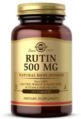 Solgar Rutin, 500 mg, 100 Tabs